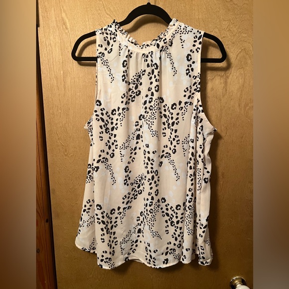 torrid Tops - Torrid sheer high neck sleeveless dress shirt